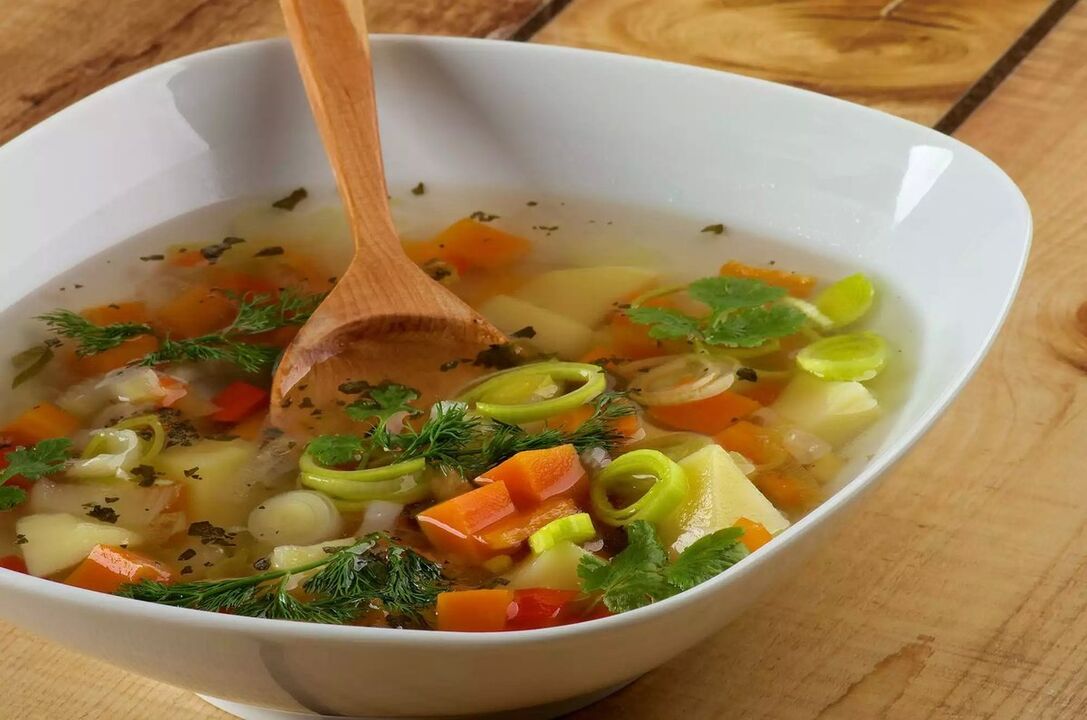 Köögiviljasupid gastriidi jaoks